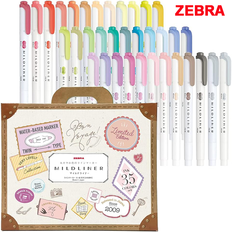 Zebra Pen Mildliner - زيبرا 25/35 لون Mildliner هيغليغتر مجموعة