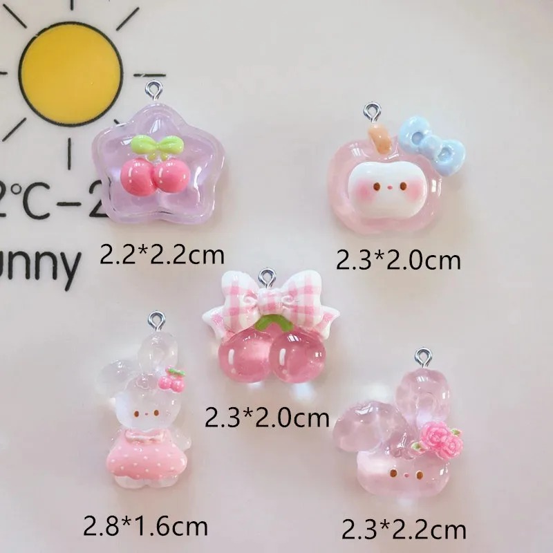 Resin Crafts Diy - 10 قطع من الحلي الراتنجية اللطيفة