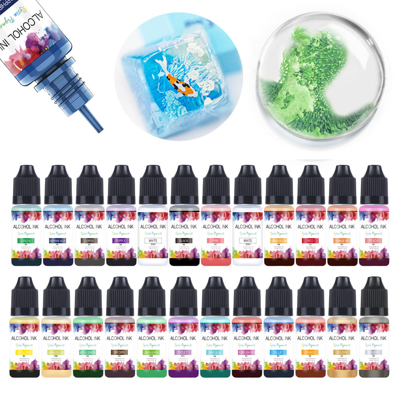 Resin Dye Alcohol - 10 مللي الفن الحبر الكحول الراتنج