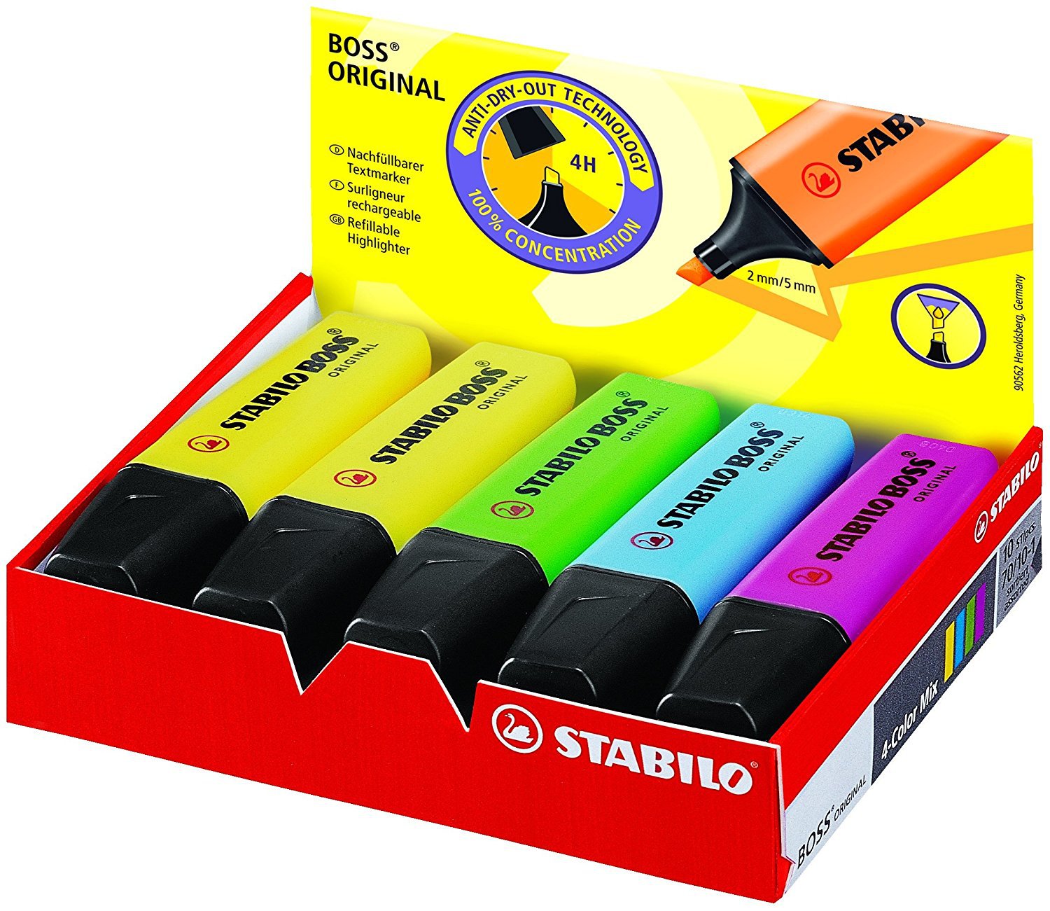 Stabilo Marker Boss - علامة نصية-ستابيلو بوس الأصلي-10er Pack-مع عشرة