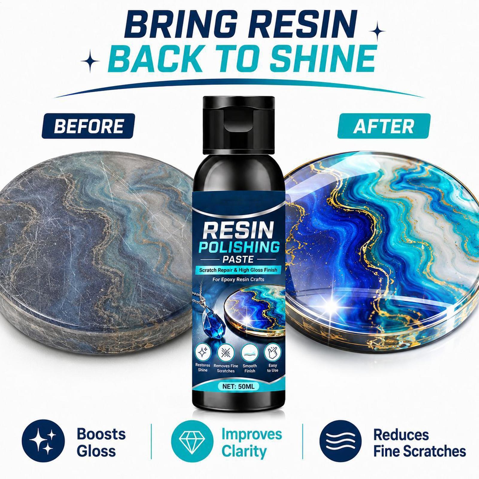 معجون تلميع الراتنج 50 مل، مزي - مراجعة Resin Craft Workshop وسعره