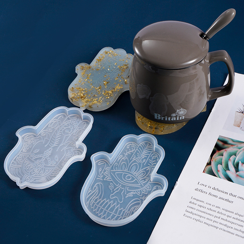 1 قطعة Coaster بها بنفسك كوستر - مراجعة Silicone Mold Tray وسعره