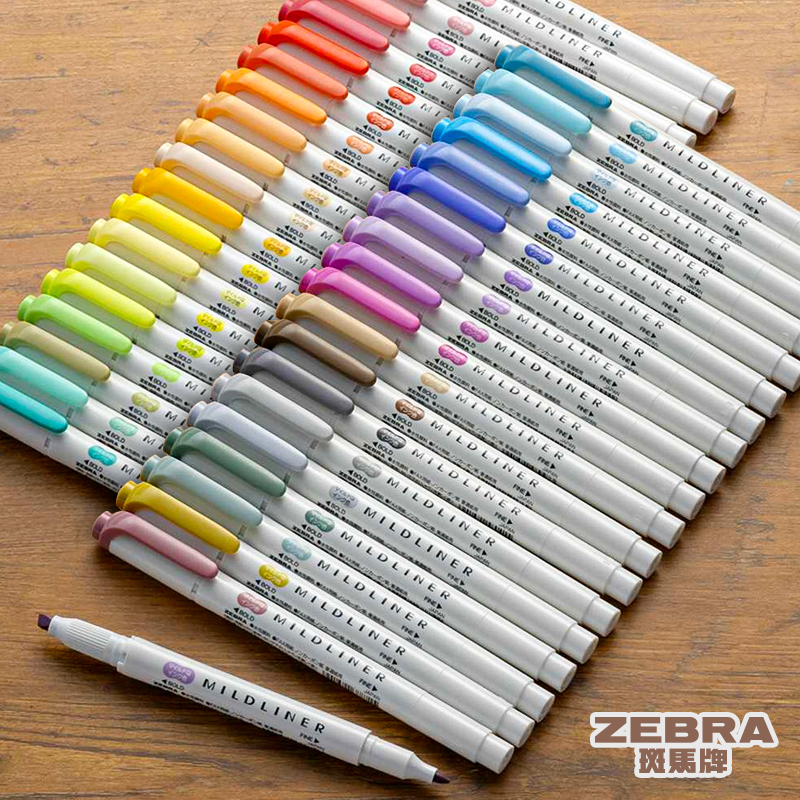 أقلام تمييز زيبرا ميلدلاينر، 5 - مراجعة Zebra Pen Mildliner وسعره