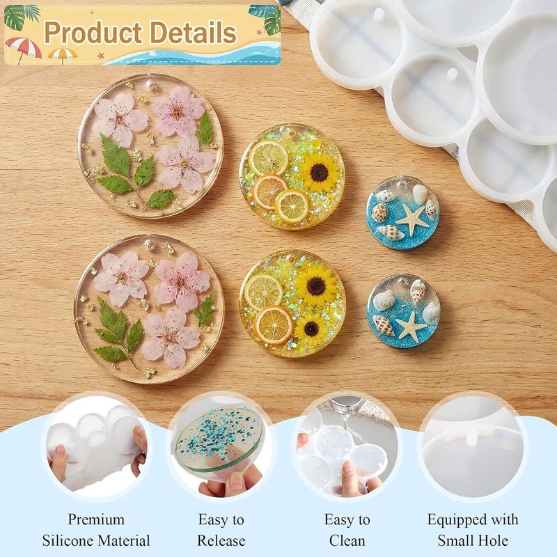 مجموعة قوالب دائرية، قالب راتن - مراجعة Resin Ocean Wave Mold وسعره