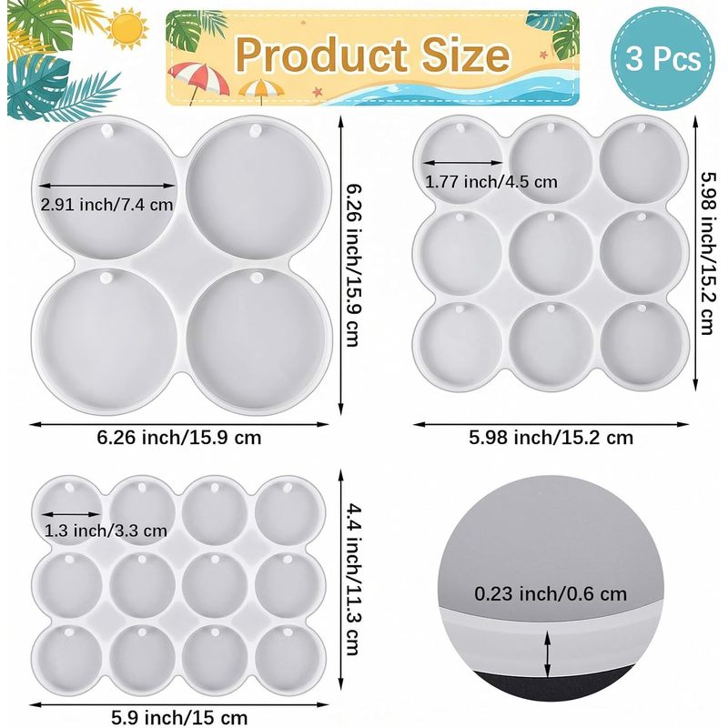 مجموعة قوالب دائرية، قالب راتن - مراجعة Resin Ocean Wave Mold وسعره