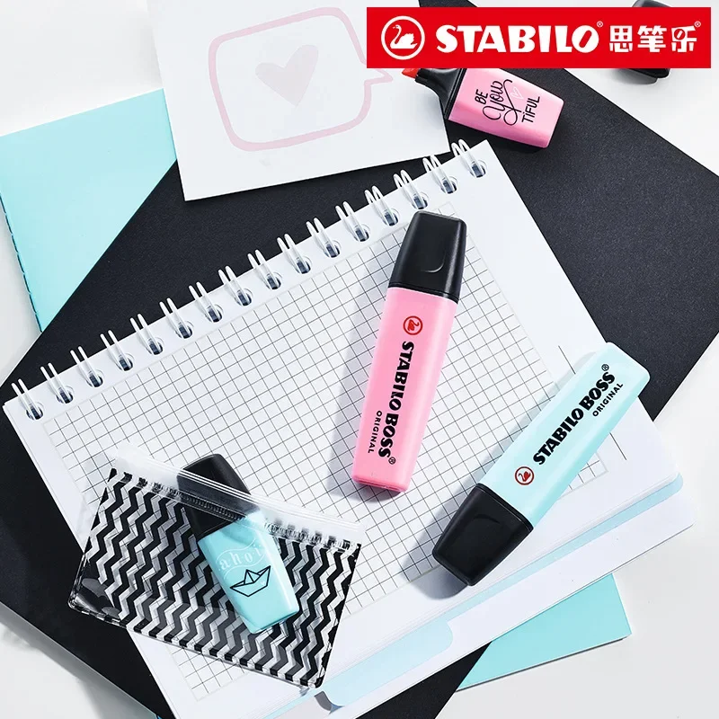 3/6 لون/مجموعة الألمانية STABI - مراجعة Stabilo Marker Boss وسعره