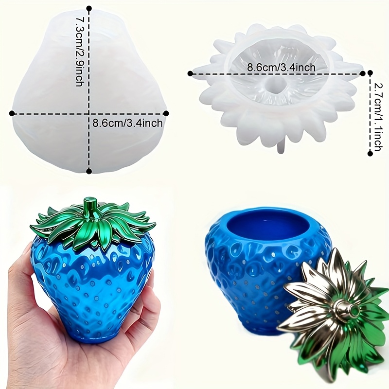 قالب راتنجي على شكل علبة فراول - مراجعة Resin Craft Ideas وسعره