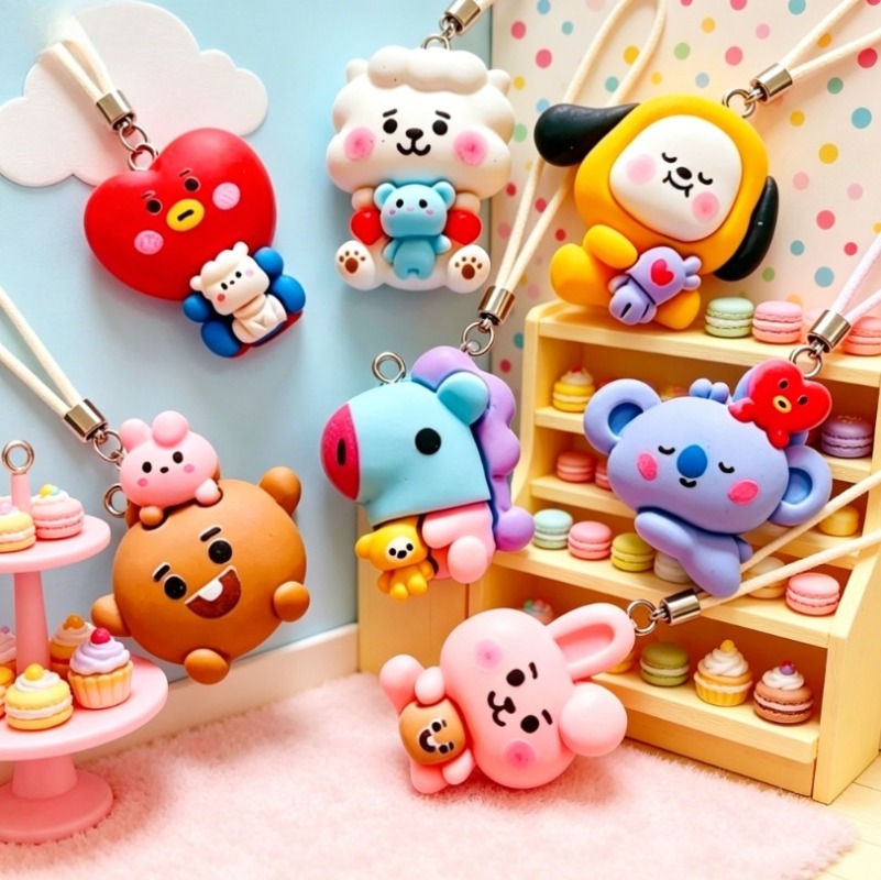 7 قطع من إكسسوارات BT21 الكرتو - مراجعة Resin Crafts وسعره