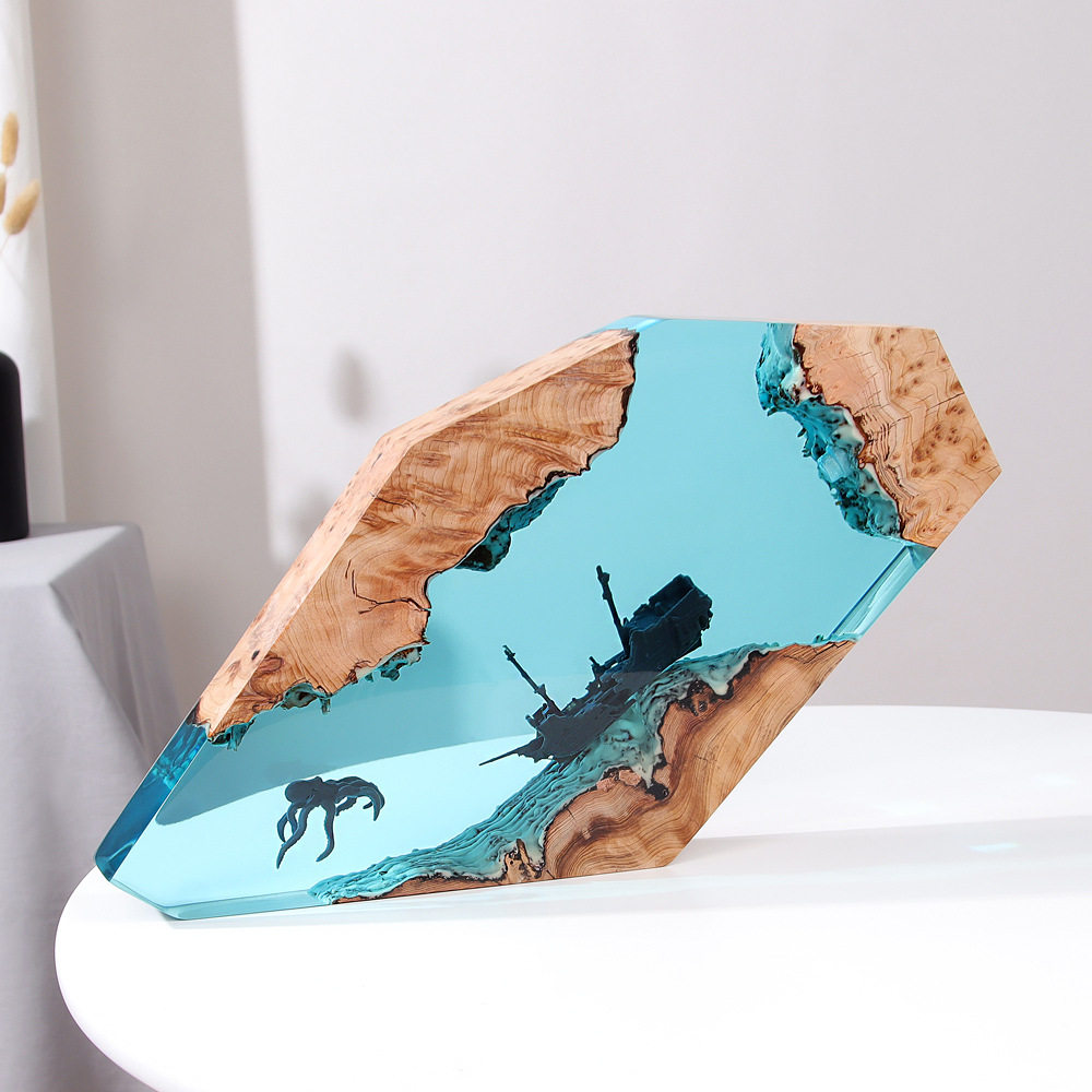 تحفة فنية مكتبية مضيئة مخصصة ب - مراجعة Resin Crafts وسعره